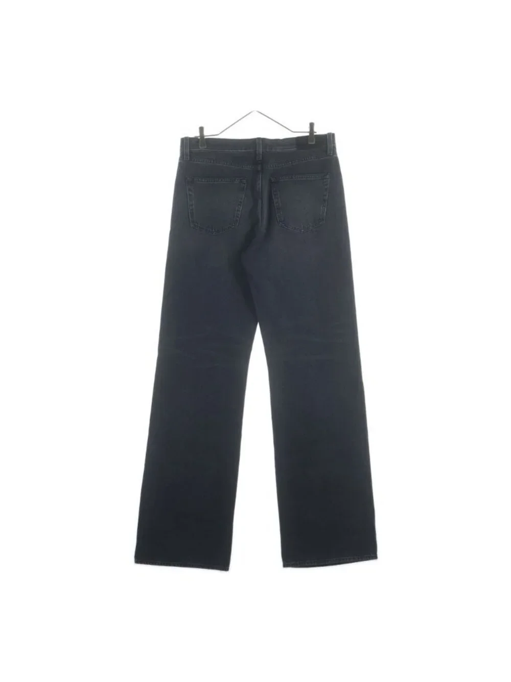 Gucci Cotton Denim Pants with Horsebit Detail Button Fly Black